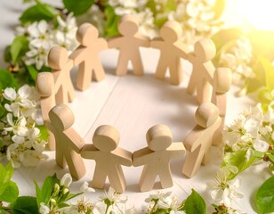 平和の輪が紡ぐ希望の光、温かい絆