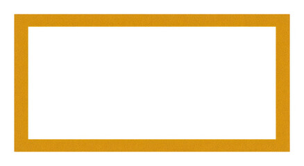 Obraz premium Empty, mustard-colored rectangular frame