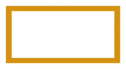 Empty, mustard-colored rectangular frame