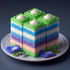 Colorful jelly cake
