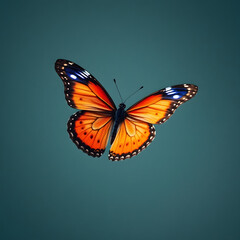 Fototapeta premium Butterfly is flying