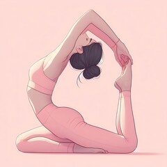 pregnant woman in pink