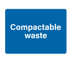 Compactable Waste vector icon