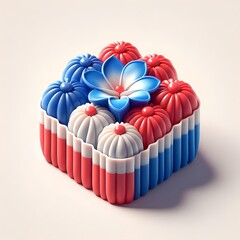 Colorful jelly cake