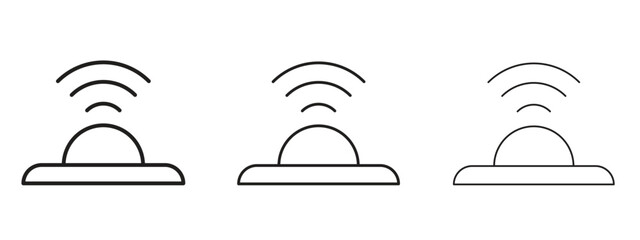 Infrared icon concept. Editable stroke icon pack