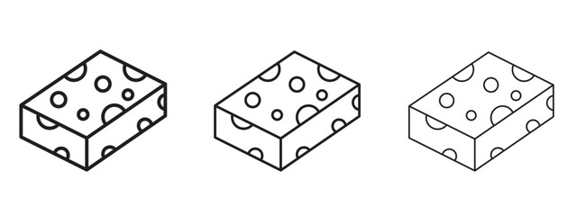 Halva icon concept. Editable stroke icon pack