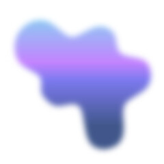 Colorized Abstract smoky steam Liquid Blob with Gradient Style 4