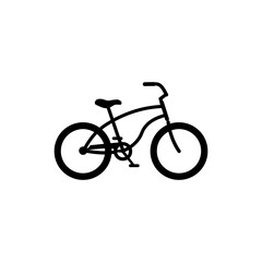  Beach bicycle parked coastal ride black filled icon