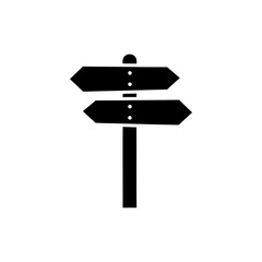 Beach Signpost Navigation Icon for Coastal Resorts and Travel Directions