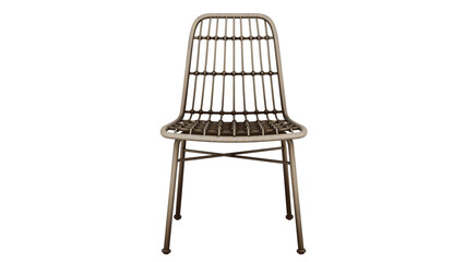 3D Render a chair with a metal frame and a seat
