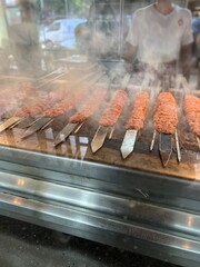 meat on the grill