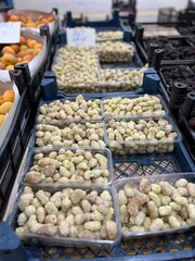 dried fruits and vegetables at market