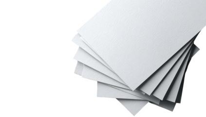A stack of white, textured sheets