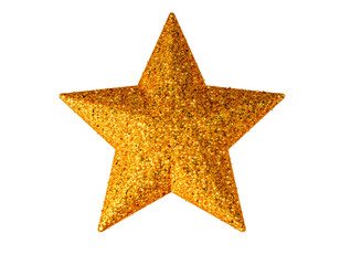 Glittering Golden Star Ornament