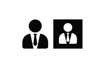 Iconic Business Person Silhouette A Symbol of Professionalism and Corporate Identity Simple Yet Powerful Visual Representation of Expertise