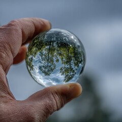 Sphere in Hand Nature Captured