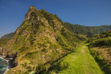 Dramatic coastal cliffs, lush mountains, volcanic landscapes, and endless ocean views — Madeira...