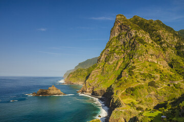 Dramatic coastal cliffs, lush mountains, volcanic landscapes, and endless ocean views — Madeira...