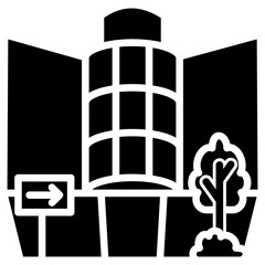 Strip Mall glyph icon