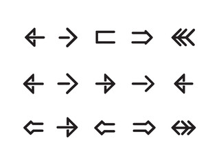 Back Arrow line art sketch modern clean look