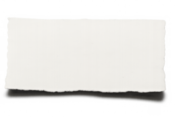 Blank horizontal ripped paper with ripped edges on a transparent background, creating a customizable space for text or design