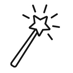 Naklejka premium Pickaxe Tool Game Outline Icon