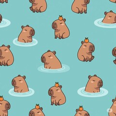 seamless pattern with animals