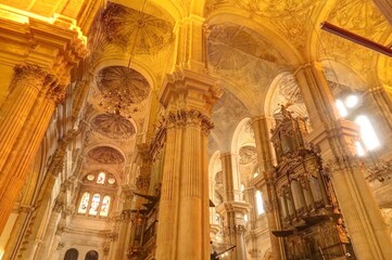 Obraz premium cathédrale de Malaga en Andalousie, Espagne