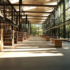 interior of a modern building