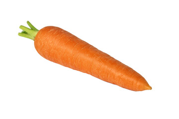 Fresh organic carrot isolated on a transparent background, perfect for healthy food, vegan diet, natural nutrition, farm produce, and cooking ingredients