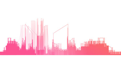Obraz premium sound wave Effect. gradient music. rainbow wave. rainbow sound wave Effect.Sound wave red.