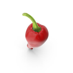 Red Chili Pepper Isolated on Transparent Background