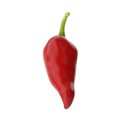 Red Chili Pepper Isolated on Transparent Background
