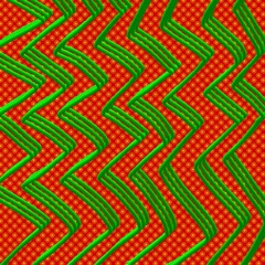 3d line with red background 