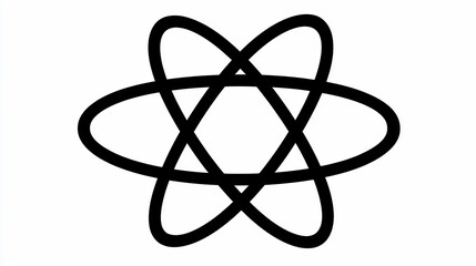 Atomic structure graphic