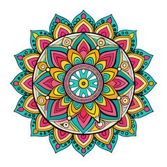 vector illustration of hand drawn mandala
