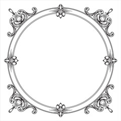 Elegant Vintage Floral Frame Design