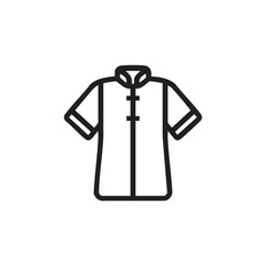 An icon of a traditional Chinese short-sleeve shirt.