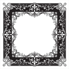 Elegant Vintage Floral Frame Design