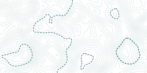 Topographic map background geographic line map  with elevation assignments. Abstract topo contour map on white background
