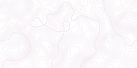 Topographic map background geographic line map  with elevation assignments. Abstract topo contour map on white background

