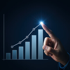 "Interactive Graph Touch – Visualizing Success and Market Growth"