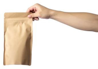 PNG Coffee pouch bag holding hand