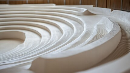 Concentric, layered, sculpted form