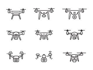 Drone Line Art Capturing The Future Of Flight