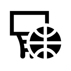Basketball Icon &ndash; Sports and Game Symbol, Basketball Ball and Athletic Activity Design