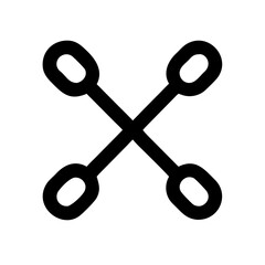 Cotton Buds Icon – Ear Cleaning Symbol, Hygiene Stick, Personal Care and Sanitary Design 33