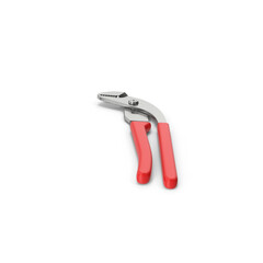 Obraz premium Adjustable Groove Joint Pliers with Red Handle Isolated on Transparent Background