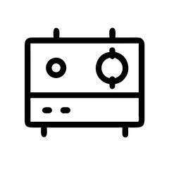Gas Stove Icon – Kitchen Appliance Symbol, Cooking and Heating Design