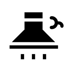 Smoke Extraction Icon – Ventilation, Air Purifier, Fire Safety Symbol Set 2
